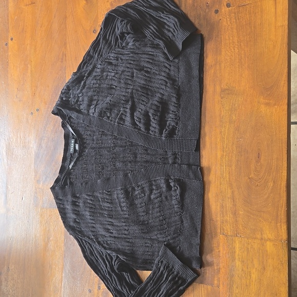 Torrid Black Textured Shrug Cropped  Cardigan Size 2X - Picture 1 of 9